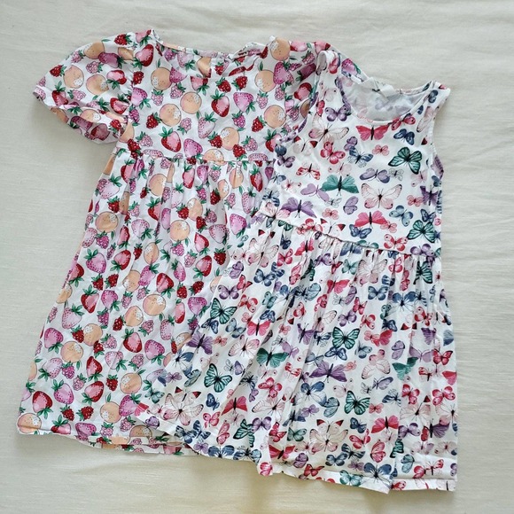 H&M Other - H&m dress bundle butterfly strawberry kids 6 7 8
